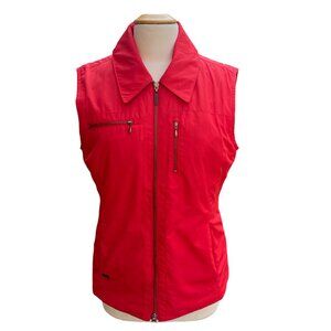 Cutter & Buck Weathertec Insulated Vest Red Pockets Water Repellant Quilted-M